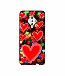 Amazon Brand - Solimo Designer Heart Texture on Glitters 3D Printed Hard Back Case Mobile Cover for Vivo S1 Pro