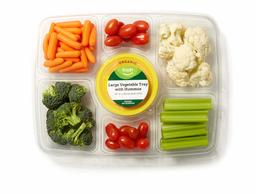 Fresh Brand – Large Vegetable Tray with Hummus, 38 oz