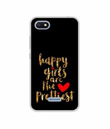 Amazon Brand - Solimo Designer Happy Girls are The Prettiest UV Printed Soft Back Case Mobile Cover for Mi Redmi 6A