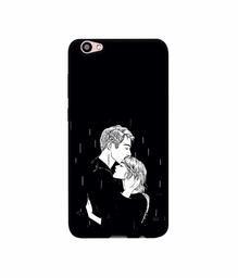 Amazon Brand - Solimo Designer Couples Standing in Rain 3D Printed Hard Back Case Mobile Cover for Vivo V5 Plus