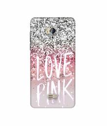 Amazon Brand - Solimo Designer Love Pink 3D Printed Hard Back Case Mobile Cover for Micromax Bolt Q336