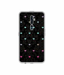 Amazon Brand - Solimo Designer Heart Texture UV Printed Soft Back Case Mobile Cover for Oppo Reno2 F