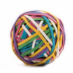 EONO Rubber Band Ball, 170 Bands per Ball, Document Organizing,Assorted Colors