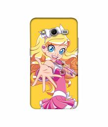 Amazon Brand - Solimo Designer Singing Girl Vector 3D Printed Hard Back Case Mobile Cover for Samsung Galaxy Core 2 G355H