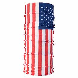 Gmall Men's Neck Gaiter Face Cover Scarf Cool Breathable Lightweight Bandana, Flag,1 Piece