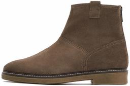 find. Pull On Leather Gumsole Ankle Boots, Beige Almond), 7 UK