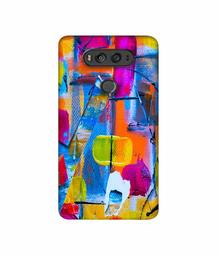 Amazon Brand - Solimo Designer Multicolor Box Texture 3D Printed Hard Back Case Mobile Cover for LG V20