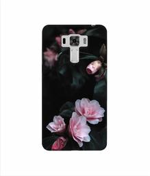 Amazon Brand - Solimo Designer Dark Flowers Photography 3D Printed Hard Back Case Mobile Cover for Asus Zenfone 3 Laser ZC551KL