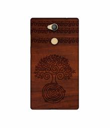 Amazon Brand - Solimo Designer Engraved Patten 3D Printed Hard Back Case Mobile Cover for Sony Xperia L2