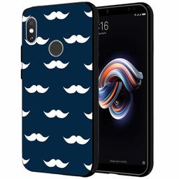 Amazon Brand - Solimo Designer Mustache Printed Hard Back Case Mobile Cover for Redmi Note 6 Pro