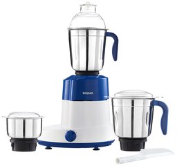 Amazon Brand - Solimo Maxima 750-Watt Mixer Grinder with 3 Stainless Steel Jars