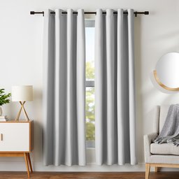 AmazonBasics Room-Darkening Blackout Curtain Set with Grommets