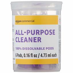 AmazonCommercial Dissolvable All-Purpose Cleaner Refill Vial - 6 Pacs