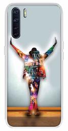 Amazon Brand - Solimo Designer Multicolor Michael Jackson Dance Printed Soft Back Case Mobile Cover for Oppo F15