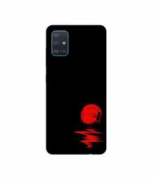 Amazon Brand - Solimo Designer Red Moon 3D Printed Hard Back Case Mobile Cover for Samsung Galaxy A51