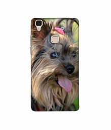 Amazon Brand - Solimo Designer Hairy Puppy 3D Printed Hard Back Case Mobile Cover for Vivo V3