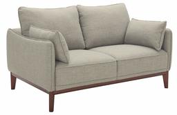 Amazon Brand – Stone & Beam Hillman Mid-Century Loveseat Sofa with Wood Base and Legs, 62