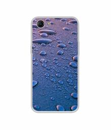 Amazon Brand - Solimo Designer Water Drops UV Printed Soft Back Case Mobile Cover for Oppo A83