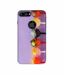 Amazon Brand - Solimo Designer Gilliter Lollipops 3D Printed Hard Back Case Mobile Cover for Apple iPhone 7 Plus (Logo Cut)