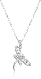 Sterling Silver Filigree Pendant Necklace, 18