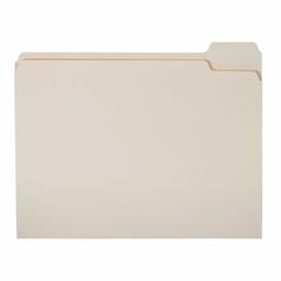 AmazonBasics Boîte de 100 chemises en papier manille avec onglets 1/5