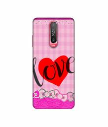 Amazon Brand - Solimo Designer Love Print On Cloth Pattern 3D Printed Hard Back Case Mobile Cover for Poco X2 / Mi Redmi K30