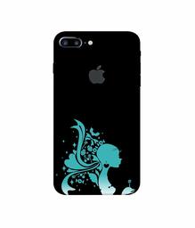 Amazon Brand - Solimo Designer Lady Vector N 3D Printed Hard Back Case Mobile Cover for Apple iPhone 7 Plus (Logo Cut)