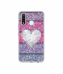 Amazon Brand - Solimo Designer Stone Heart UV Printed Soft Back Case Mobile Cover for Vivo Y19