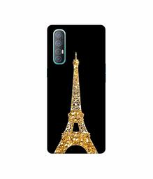 Amazon Brand - Solimo Designer Golden Pairs 3D Printed Hard Back Case Mobile Cover for Oppo Reno 3 Pro