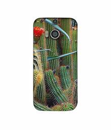 Amazon Brand - Solimo Designer Cactus 3D Printed Hard Back Case Mobile Cover for HTC One M8