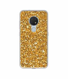 Amazon Brand - Solimo Designer Golden Sparkle UV Printed Soft Back Case Mobile Cover for Nokia 6.2