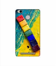 Amazon Brand - Solimo Designer Wax Color Blocks 3D Printed Hard Back Case Mobile Cover for Xiaomi Redmi 3S Prime