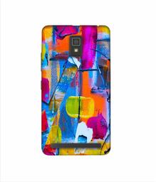 Amazon Brand - Solimo Designer Multicolor Box Texture 3D Printed Hard Back Case Mobile Cover for Lenovo A6600