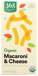 365 EVERYDAY VALUE Organic Macaroni and Cheese, 6 OZ