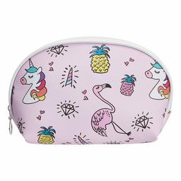 Amazon Brand - Solimo Cosmetic, Makeup & Toiletries Pouch (Unicorn; Multicolour)