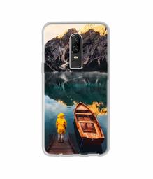 Amazon Brand - Solimo Designer Lake View UV Printed Soft Back Case Mobile Cover for OnePlus 6