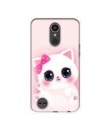 Amazon Brand - Solimo Designer Babby Kitty 3D Printed Hard Back Case Mobile Cover for LG K10 (2017)