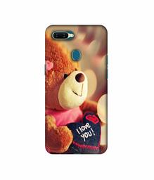 Amazon Brand - Solimo Designer Teddy Bear 3D Printed Hard Back Case Mobile Cover for Oppo A7