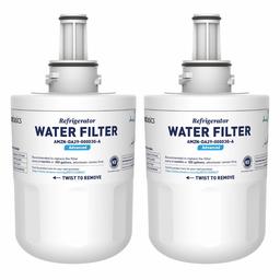 AmazonBasics Replacement Samsung DA29-00003G Refrigerator Water Filter Cartridge - Pack of 2, Advanced Filtration (Renewed)