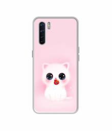 Amazon Brand - Solimo Designer Kitty UV Printed Soft Back Case Mobile Cover for Oppo F15