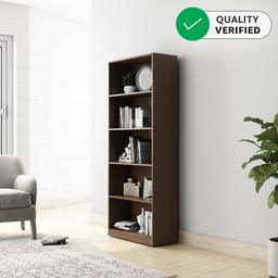 Amazon Brand - Solimo Pavo Engineered Wood Bookcase (Walnut Durance Finish)