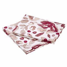 AmazonBasics Premium Microfiber Pillowcases, 2-Pack - 65 x 65 cm, Watercolor Rumba Red