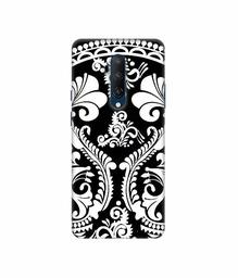 Amazon Brand - Solimo Designer Round White Rangoli 3D Printed Hard Back Case Mobile Cover for OnePlus 7T Pro