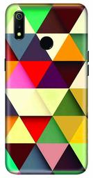 Amazon Brand - Solimo Designer Triangle Pattern 3D Printed Hard Back Case Mobile Cover for Realme 3 / Realme 3i