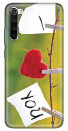 Amazon Brand - Solimo Designer Heart Design 3D Printed Hard Back Case Mobile Cover for Xiaomi Redmi Note 8