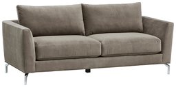 Amazon Brand – Rivet Emerly Mid-Century Modern Velvet Metal Leg Sofa Couch, 83.5