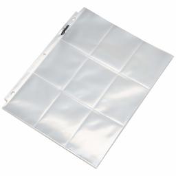 AmazonBasics 9 Sleeve Card Protectors Binder Sheet - Pack of 25 (Renewed)