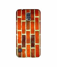 Amazon Brand - Solimo Designer Brick Texture 3D Printed Hard Back Case Mobile Cover for Samsung Galaxy S5 i9600