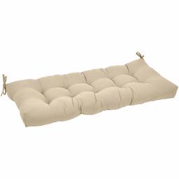 Amazon Basics Tufted Outdoor Patio Bench Cushion- 44 x 18 x 4 Inches, Khaki