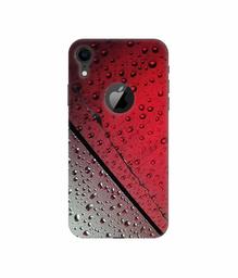 Amazon Brand - Solimo Designer Water Drop On Glass 3D Printed Hard Back Case Mobile Cover for Apple iPhone XR (Logo Cut)